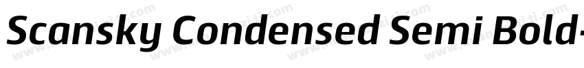 Scansky Condensed Semi Bold字体转换